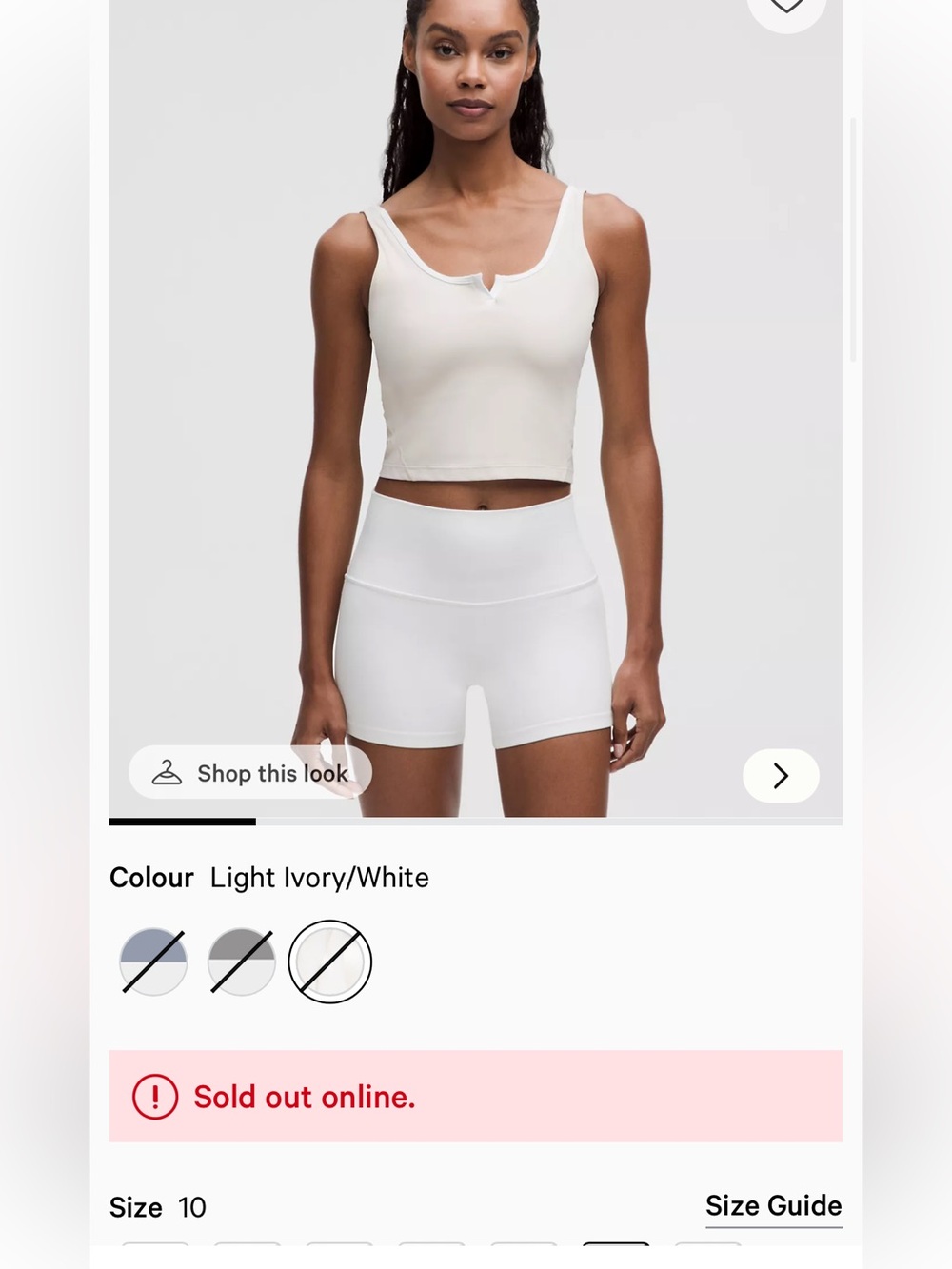 lululemon Align™ Notched-Neck Tank Top size 10
